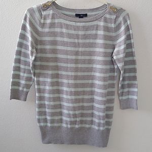 Gap Sweater Aqua and Gray Size Small